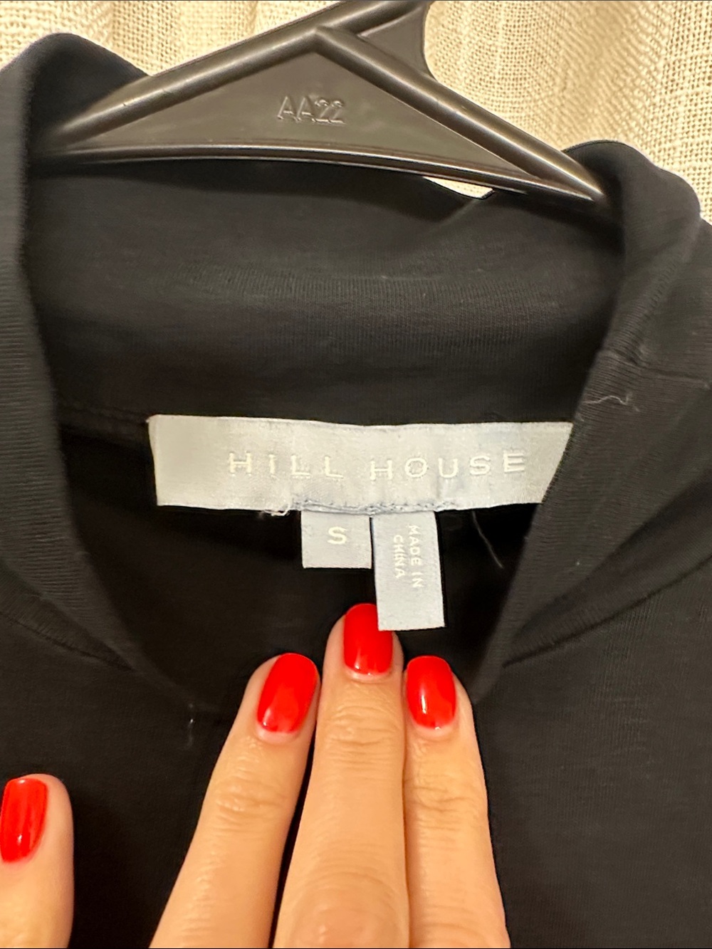 Hill House Mock Neck Black Bodysuit - Picture 2 of 3